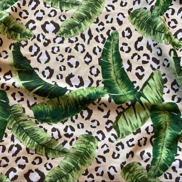 Issa De Mar Swimsuit Leopard Mesh Tropical Animal Print Medium Green Black - Picture 4 of 10